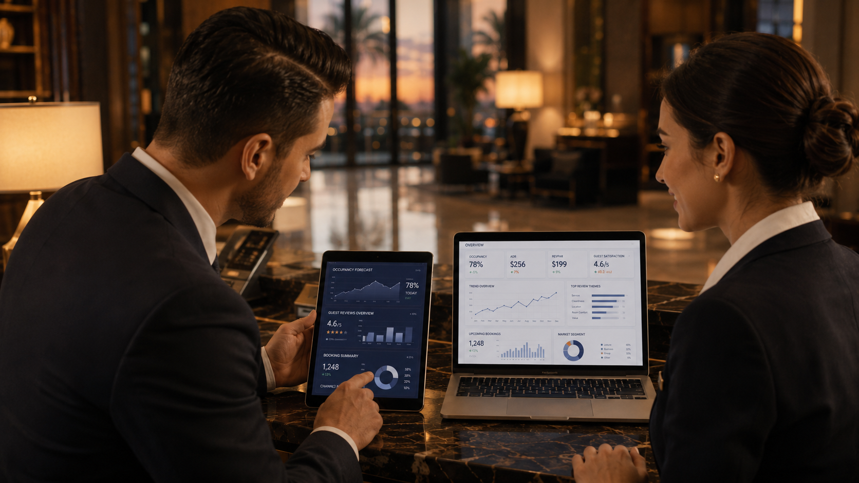 AI-driven business operations dashboard